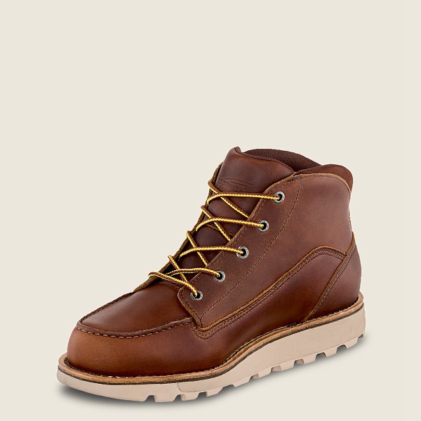 Botas de Trabajo Red Wing Hombre Marrom - Traction Tred Lite - Waterproof Soft Toe Chukka - 791-MULO